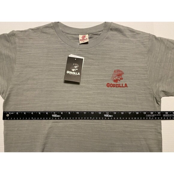 Godzilla Ukiyo-e 2 Side Graphics T-Shirt  GZUT-006 JAPAN XL / Fits L Gray NWT - Picture 3 of 16
